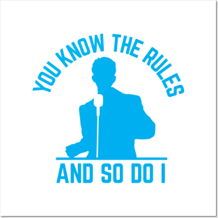 You Know The Rules And So Do I, Rick Astley, Blue Posters and Art